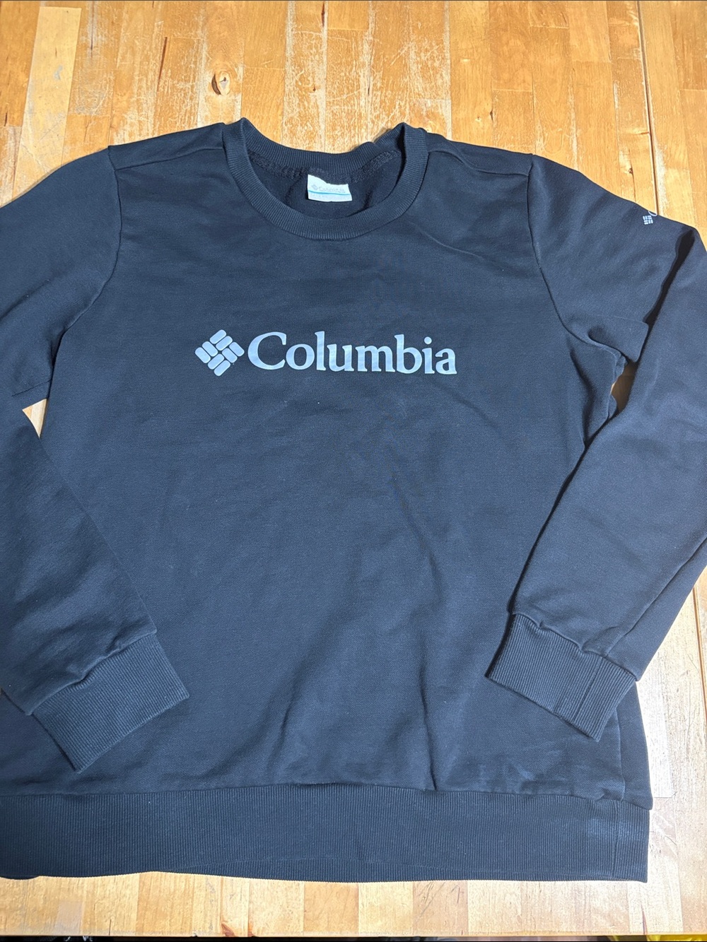 Columbia Black Logo Pullover Sweatshirt